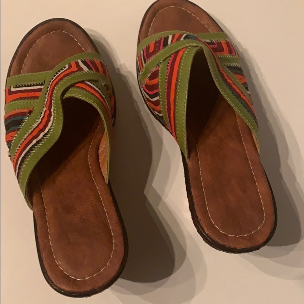 Multi-colored fun sandals
